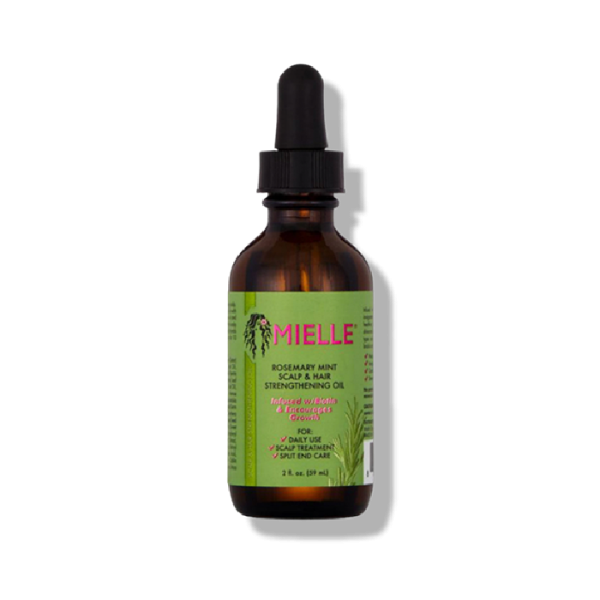 Mielle rosemary mint scalp and hair strengthening oil in a 59ml bottle